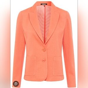 OLSEN Jacket Blazer Women's Coral Size 14 Large